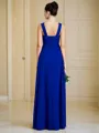 Empire Sweetheart Sleeveless Classic Floor-Length Chiffon Bridesmaid Dress With Ruched