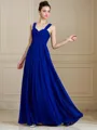 Empire Sweetheart Sleeveless Classic Floor-Length Chiffon Bridesmaid Dress With Ruched