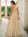 A-line One-Shoulder Sleeveless Feminine Floor-Length Jersey Bridesmaid Dresses