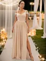 A-line Sweetheart Sleeveless Floor-Length Exquisite Jersey Bridesmaid Dresses