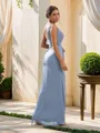 Sheath/Column One-Shoulder Sleek Sleeveless Floor-Length Chiffon Bridesmaid Dresses