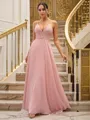 A-line V-Neck Dreamy Sleeveless Floor-Length Chiffon Bridesmaid Dresses