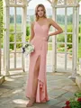 Sheath/Column One-Shoulder Mesmerizing Sleeveless Floor-Length Chiffon Bridesmaid Dresses