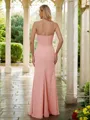 Sheath/Column One-Shoulder Mesmerizing Sleeveless Floor-Length Chiffon Bridesmaid Dresses
