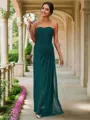 A-line Classy Sweetheart Sleeveless Floor-Length Chiffon Bridesmaid Dresses