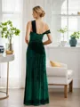 Sheath/Column Other Classy Sleeveless Floor-Length Velvet Bridesmaid Dresses