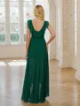 A-line V-Neck Classic Sleeveless Asymmetrical Chiffon Bridesmaid Dresses