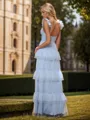 A-line Princess Sweetheart Floor-Length Bridesmaid Dress With Cascading Ruffles