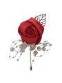 Romantic Free-Form Satin Boutonniere(Sold in a single piece)