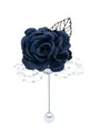 Classic Free-Form Silk Flower Boutonniere(Sold in a single piece)