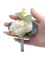 Fascinating Free-Form Silk Flower Boutonniere(Sold in a single piece)