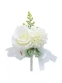 Delicate Free-Form Silk Flower Boutonniere(Sold in a single piece)