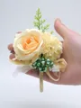 Delicate Free-Form Silk Flower Boutonniere(Sold in a single piece)