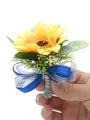 Stunning Free-Form Cloth Boutonniere(Sold in a single piece)