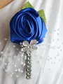 Pretty Free-Form Satin Boutonniere(Sold in a single piece)