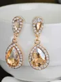 Vintage Alloy With Rhinestone Women's Earrings