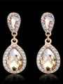Vintage Alloy With Rhinestone Women's Earrings