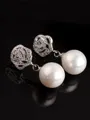 Elegant Copper With Imitation Pearl Hot Sale Earrings