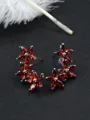 Attractive Copper With Flower Earrings For Ladies
