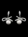 Sweet Metal With Bowknot Earrings