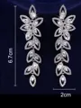 Fascinating Metal With Rhinestone Earrings