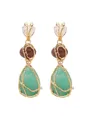 Fascinating Alloy With Crystal Earrings