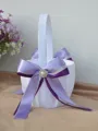 Seductive Flower Basket In Cloth With Bowknot