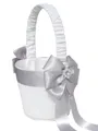 Great Flower Basket In Cloth With Bowknot
