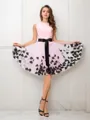 Refined A-line High Neck Sleeveless Tulle Short/Mini Homecoming Dress