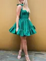A-line Sweetheart Graceful Taffeta Short/Mini Homecoming Dress With Ruffles
