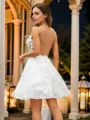 A-line Scoop Timeless Sleeveless Short/Mini Tulle Homecoming Dresses
