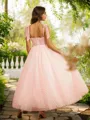 A-line Spaghetti Straps Unique Sleeveless Ankle-Length Homecoming Dresses