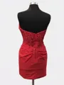 Appliques Trendy Sheath Sweetheart Lace Short/Mini Corset Homecoming Dress