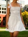 Glam A-line Square Sequin Short/Mini Homecoming Dress