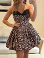 Luxurious A-line Sweetheart Short/Mini Corset Homecoming Dress