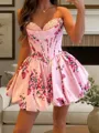 Magnificent A-line Sweetheart Appliques Lace Short/Mini Corset Homecoming Dress