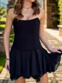 Splendid A-line Straight Short/Mini Chiffon Corset Homecoming Dress