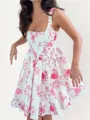 Opulent A-line Square Ruffles Short/Mini Homecoming Dress