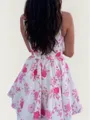 Opulent A-line Square Ruffles Short/Mini Homecoming Dress