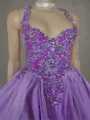 Captivating A-line Halter Beading Short/Mini Silk Like Satin Homecoming Dress