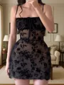 Charming Sheath Spaghetti Straps Short/Mini Lace Homecoming Dress