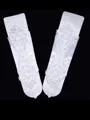 Stunning Cloth With Applique Wedding Gloves