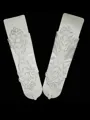 Stunning Cloth With Applique Wedding Gloves