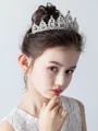 Fascinating Alloy With Rhinestone Tiaras