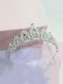 Fascinating Alloy With Rhinestone Tiaras