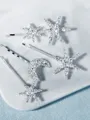 Brilliant Alloy With Rhinestone Hairpins(4 Pieces)