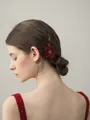 Beautiful Tulle With Flower Hairpins