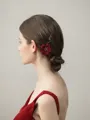Beautiful Tulle With Flower Hairpins