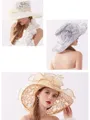 Ladies' Glamourous Organza Silk Flower Adjustable Kentucky Derby Hats/Tea Party Hats