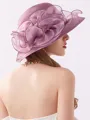 Ladies' Romantic Silk Flower Adjustable Beach/Sun Hats